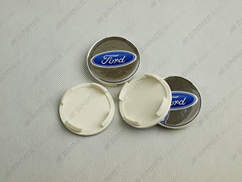 Ford Silver Center Wheel Caps 60/56 MM (Aez, Dezent, Enzo, Alutec...)