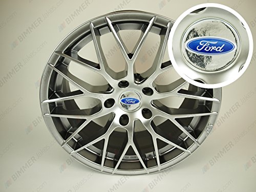 Ford Silver Center Wheel Caps 60/56 MM (Aez, Dezent, Enzo, Alutec...)