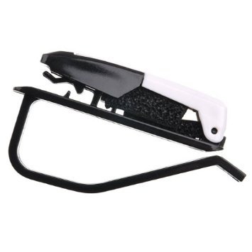 Foxnovo® Auto Sun Visor Clip occhiali titolare del veicolo occhiali da sole titolare SD-1301 (bianco)