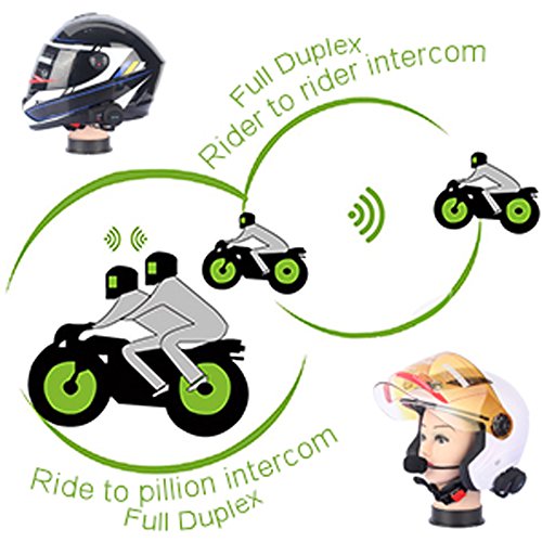FreedConn BT 500 m moto casco Bluetooth impermeabile auricolare citofono multi moto casco interfono per equitazione e lo sci