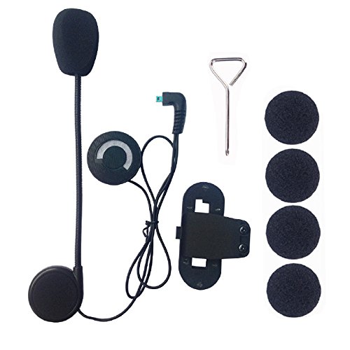 FreedConn microfono della cuffia rigido Cavo per cuffie e accessori Clip per T-COMVB e T-Series COMSC casco del motociclo di Bluetooth Interphone Moto Intercom