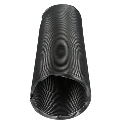 FUNNYTODAY365 1 m 80 mm nero auto filtro aria aspirazione aria fredda canalizzazione tubo di alimentazione tubo flessibile
