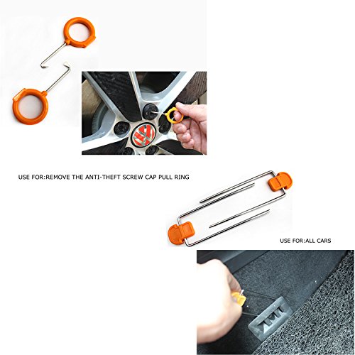 Funrover matita Style manometro auto radio stereo Dash rimozione installa strumenti veicolo grucce universale auto sedile posteriore gancio porta borsa di feltro (set da 15)