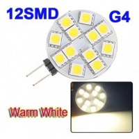 G4 12 SMD 5050 LED -Birnen-Lampe 12V Warm White Light Car