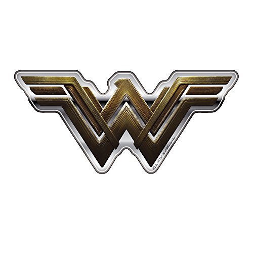 GAL Gadot Wonder Woman logo Decal, Batman V Superman con cupola Automotive Emblem sticker per auto camion moto portatile quasi nulla (cromo, multicolore)