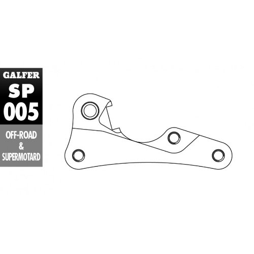 GALFER Adattatore anteriore oversize di dischi freno SP005
