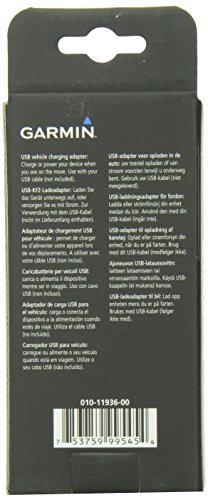 Garmin 010-11936-00 Auto Black mobile device charger - Mobile Device Chargers (Auto, GPS, Cigar lighter, USB, Approach S2, Astro, DC 50 Dog Tracking Colla, Black)