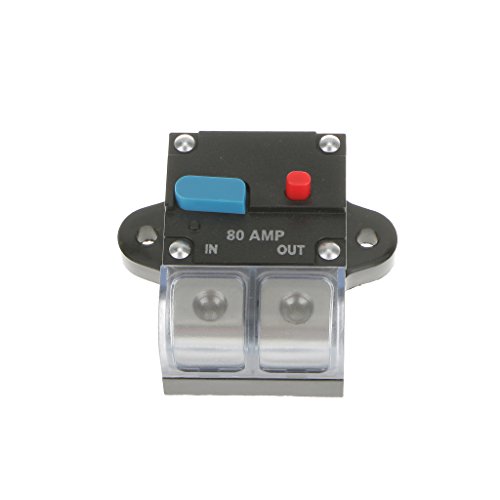 Generic Alta Corrente 80 Ampère Interruttore Automatico AWG Fusibile Car Audio 12 Volt 4 Calibro