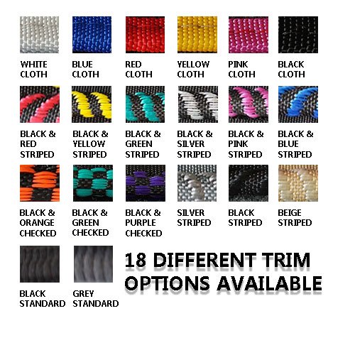 Genuine Premier Products tailor-set di tappetini per auto di qualità, esclusiva, colore: Nero con bordo nero