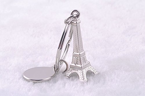 Gespout Men portachiavi creativo mini torre Eiffel in lega per borsetta ciondolo auto decorazione romantica coppia regalo