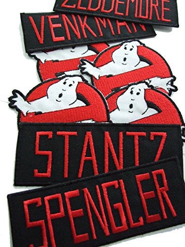Ghost Busters Costume Accurate Name and Logo Patch Set Patch ricamato distintivo