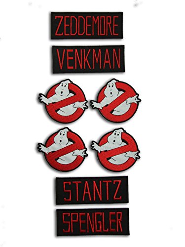 Ghost Busters Costume Accurate Name and Logo Patch Set Patch ricamato distintivo
