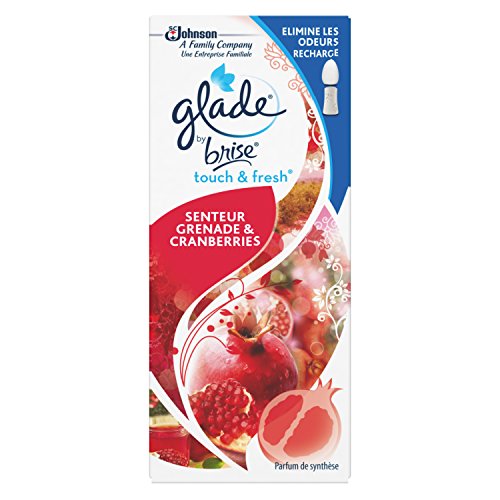 Glade by Brezza Touch & Fresh Deodorante per auto Granada/Mirtillo Con Ricarica 10 ml – Set di 3