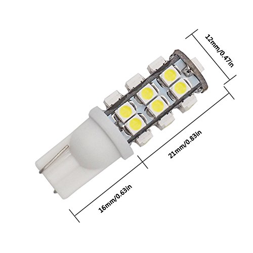 Glming T10 cuneo 25-smd 3528 LED lampadine DC 12 V 921 194 alta luce luminosa per interni auto luci di ricambio per camper rimorchio