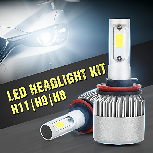 Globalma H1 LED Headlight Bulbs Conversion Kit con 2 pezzi di lampadine, dc9 V-36 V 80 W 8000LM 6000 K allo xeno auto faro, bianco freddo