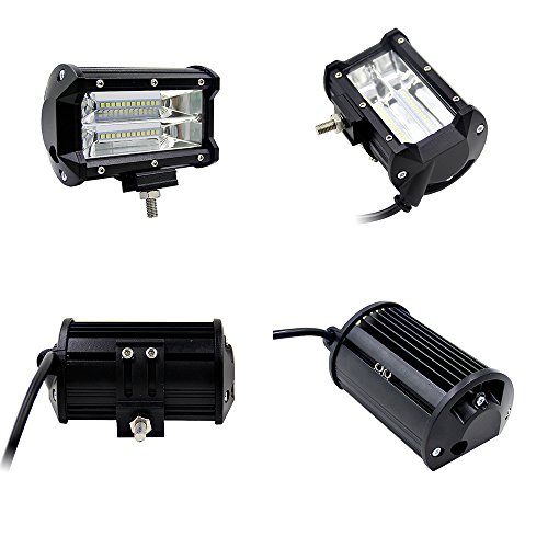 Globalma impermeabile luce di azionamento, 1PC 10,2 cm 36 W 5500LM 6000 K luce LED tre file bar Modified OFF-ROAD luci tetto luce bar per fuori strada, camion, resistente, utv, ATV, SUV, Jeep
