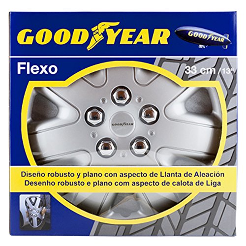 Good Year GOD9034 - Set di 4 Copricerchi Flexo 50, Argento, 13 Pollici