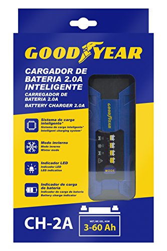 Goodyear GOD0015 Caricatore di Bateria 2.0 a Intelligente Jump Starter per Auto, 2