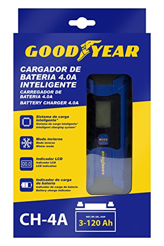 Goodyear GOD0016 Caricatore di Bateria 4.0 a Intelligente Jump Starter per Auto, 4