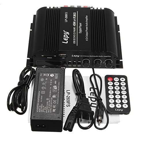 GOZAR Lepy-269Fs Hifi Stereo 4Channel Audio Wireless Amplificatore Bluetooth Auto Mp3 Altoparlante 45W