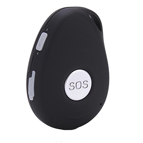 GPS Personal GPS Tracker (T-Mobile 2G SIM Card Required) - Real Time Tracking, SOS Alarm, 2-Way Voice, Spy Mode, Geo-Fence, Fall Detection, Speed Alert, GPS Tracking for Kids/Seniors/Personal(Black)