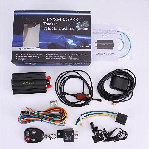 GPS SMS Tracker TK103B con telecomando PC version software Google Maps Link Real Time Tracking app scanner