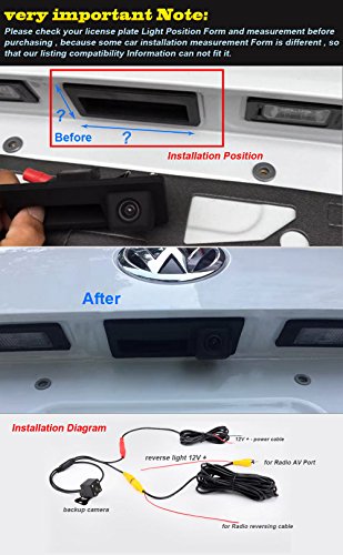 Greatek Bagagliaio Maniglia fotografica di sostegno di retrovisione Videocamera HD Auto per Trunk handle Freelander Mondeo CHIA-X 2 Ford Focus hantchback
