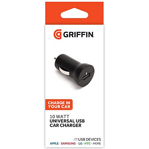 Griffin 2,1 A 10 W, caricatore universale USB per auto, colore: nero