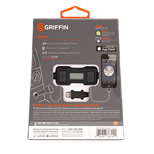 Griffin iTrip Auto Wired Black FM transmitter - FM transmitters (Wired, 5 V, 2.1 A)
