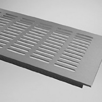 Griglia di Areazione in Alluminio - Argento - Lunghezza 1500mm - Varie Larghezze - 130 mm