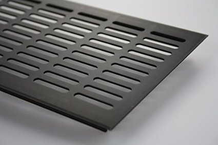 Griglia di Ventilazione in Alluminio - Marrone Anodizzato - Lunghezza 1500 mm - Diverse Larghezze - 100 mm