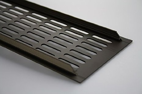 Griglia di Ventilazione in Alluminio - Marrone Anodizzato - Lunghezza 1500 mm - Diverse Larghezze - 100 mm