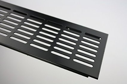 Griglia di Ventilazione in Alluminio - Verniciatura Nera a Polvere - Larghezza 100mm - Varie Lunghezze - 1000 mm