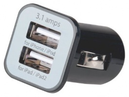 Grundig Automotive 871125246945 Adattatore Mini con Coppia USB 12V