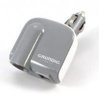 Grundig Automotive 871125246956 Adattatore Auto con Presa e 2 USB