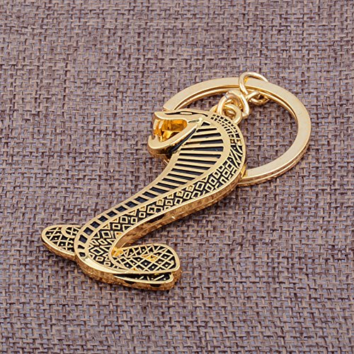 Hacoly Charm Snake Cobra Portachiavi in ​​lega Portachiavi Borsa auto pendente ornamenti per le donne Uomini Souvenir regalo di compleanno - Argento