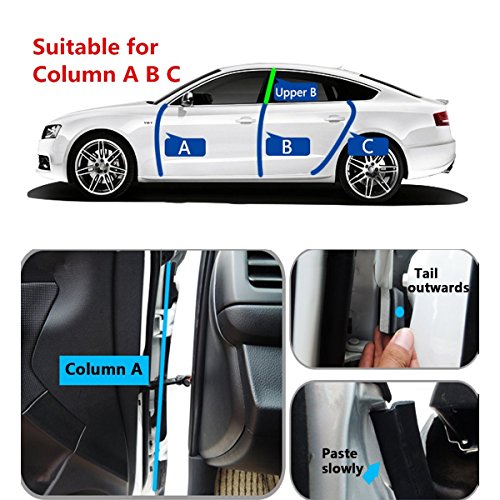 Haichen 4 m z-type autoadesivi Automotive guarnizione striscia per auto porta finestra motore copertura anti-polvere Weatherstrip