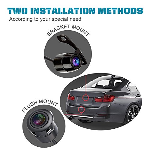 Half minute Power impermeabile vista posteriore auto veicolo telecamera CMOS a colori con visione notturna (telecamera)