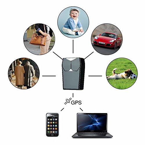 Hangang GPS Tracker, GPS per auto impermeabile / GSM / GPRS, Mini tracker magnetico portatile nascosto per veicolo antifurto e bambini / anziani / personale