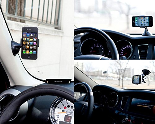 haodou supporto 360 supporto del telefono cellulare supporto da auto per parabrezza auto parabrezza supporto universale per Samsung S8/S7 Edge, iPhone 7/6S/6/SE/5S/5 e altri smartphone
