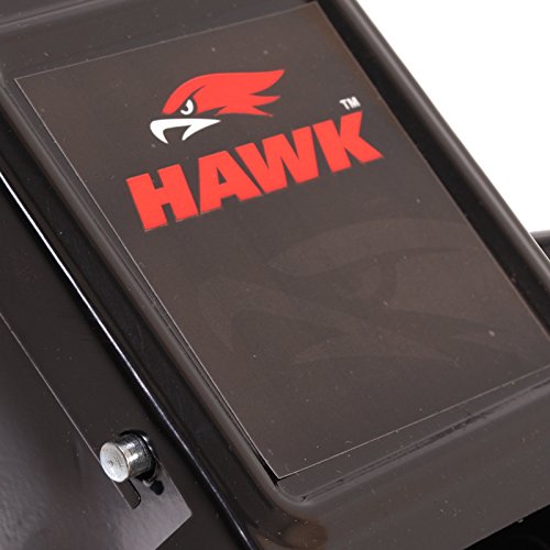 Hawk Tools Cric idraulico con rotelle e supporti asse con cricchetto, per auto e furgoni, portata di 2 tonnellate, portatile