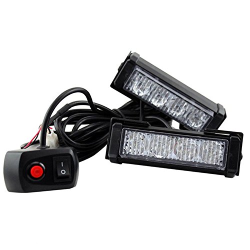 Hehemm, luci lampeggianti di emergenza stroboscopiche con 8 LED, 12 V