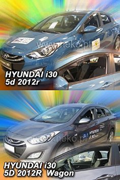 HEKO-17273 frangivento per Hyundai i30 5-porta 2012 On (2 pezzi)