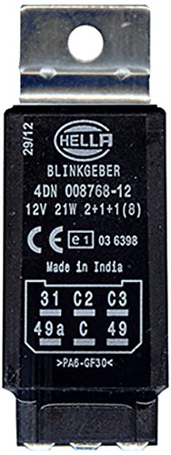 HELLA 4DN 008 768-121 Intermittenza di lampeggio, 12V, elettronico, con supporto
