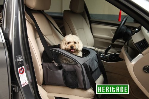 Heritage, Sedile di lusso e portantina per gatti, cani e cuccioli, seggiolino a gabbietta per i viaggi.