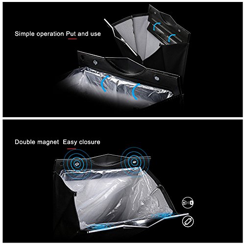 hete-supply Car Garbage bag pieghevole auto pattumiera Portasacco a tenuta stagna magnetico Garbage Bin Portable veicolo rifiuti borsa multiuso per lettiera cestino