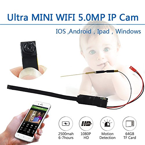 Hidden cameras for home Security Wireless FUll HD 1080P WiFi Hidden IP Camera Mini DIY Module DVR Camcorder for IOS Android APP Remote Cam+Battery