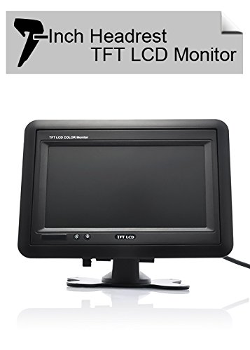 High-tech Place Monitor TFT LCD per auto 7 pollici (Nero)