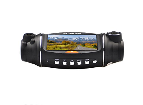 Highdas 2.7"GPS Auto Registratore LCD HD Dual lens Vehicle Video Camera CAR DVR Dash Cam Recorder G-Sensor Nuovo