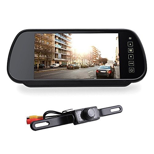 Highdas New 7" Car HD LCD Mirror Monitor + Wireless Rear View Camera Backup Night Vision Specchietto Retrovisore